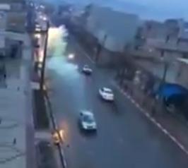 Молния попала в машину: видео